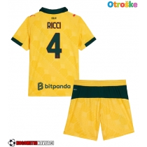 Otroške Nogometnih dresov AC Milan Samuele Ricci #4 Tretji 2025-26 Kratki rokavi (+ hlače)